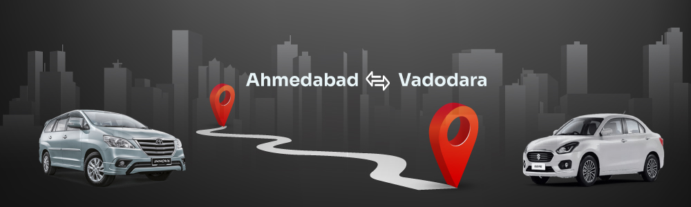 Hire Car on Rent For Ahmedabad to Vadodara | Vadodara to Ahmedabad Car Rental Services